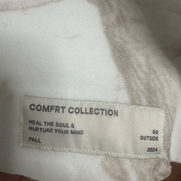 Comfrt Collection Tree Print Sweatshirt XL | Cream Beige Nature Pattern - Picture 5 of 7